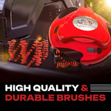 Automatic BBQ Grill Cleaning Robot Replacement Brush - Grill Cleaner Parts. Grilling Accessories. Wire Brush Tool. Metal Brush - Set of 3 Each Stainless Steel. Nylon and Brass Variety Pack