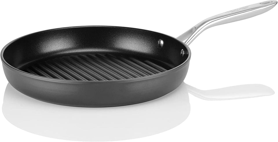 - Onyx Collection. 12-Inch Grill Pan. Coated with New Teflon Platinum Non-Stick Coating (PFOA Free) (12-Inch)