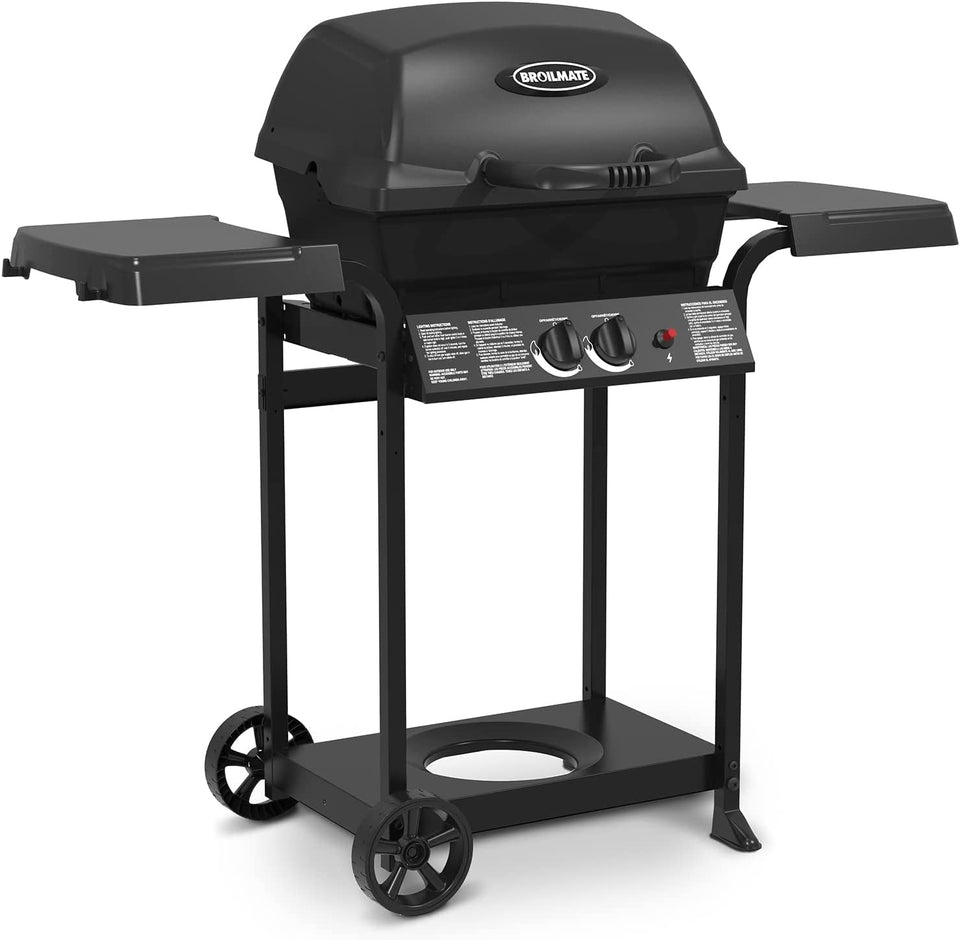 . 24025BMT. Cast 2-Burner. Liquid Propane Gas Grill. Black