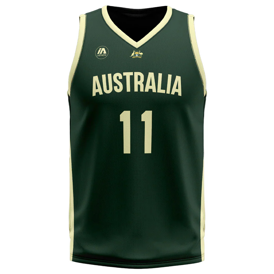 Dante Exum Australian Boomers National Home Green Jersey