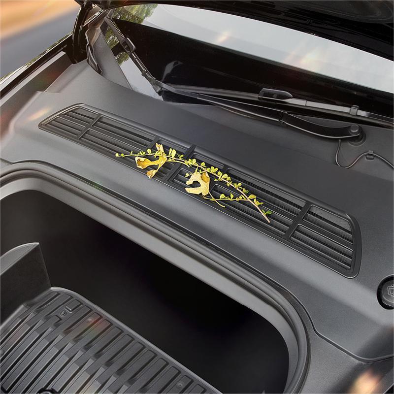 2024 Model 3 Highland Front Standby Storage Box Cover Air Conditioner Air Inlet Protective Mesh Grill Panel for Tesla