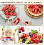3000 Pcs Bamboo Skewers for Appetizers Toothpicks Wide Wooden Skewers Paddle for Kabobs Cocktail Picks Fruit Kababs Bbq Barbecue Sausage Grilling(6 Inches)