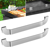 10 Inch Griddle Spatula Holder Magnetic Design. Stainless Steel Grill Barbecue Tool Rack. Griddle Accessories for Blackstone Flat Top Griddle and Other Grill Griddles (2 Pcs)