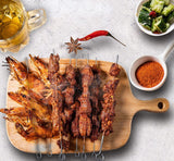 12 Inch Barbecue Skewers Metal BBQ Sticks.12Pack Stainless Steel Square Skewer.Kebob.Kabob Sets for Grill Outings Cooking (BBQ Skewers Square 12Inch-12P)