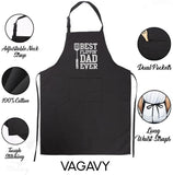 100% Cotton. Black Funny Aprons for Men. Dad. Husband - Birthday. Father'S Day Grilling Gifts for Papa. Husband.