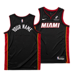 Personalized Nike Miami HEAT Icon Black Swingman Jersey - Summer Mashup