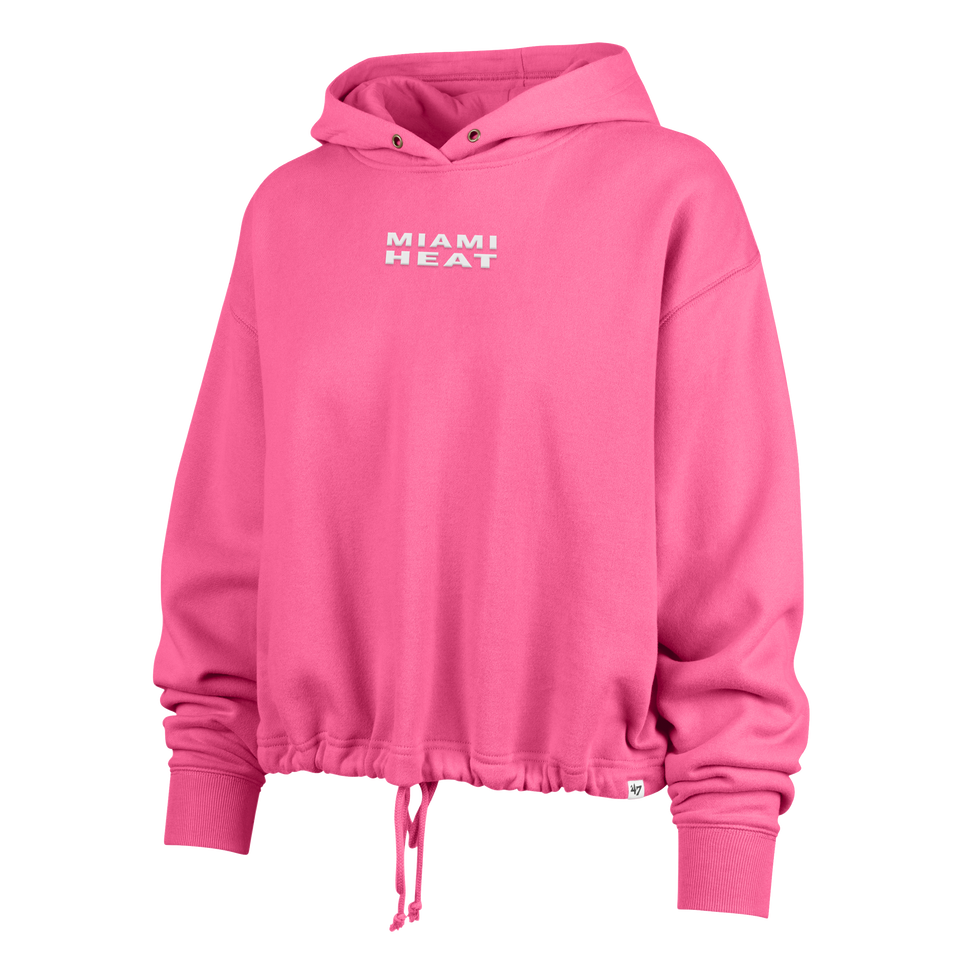 '47 Brand Miami HEAT Original Vice Cropped Hoodie