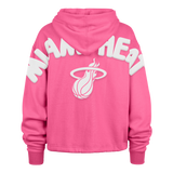 '47 Brand Miami HEAT Original Vice Cropped Hoodie