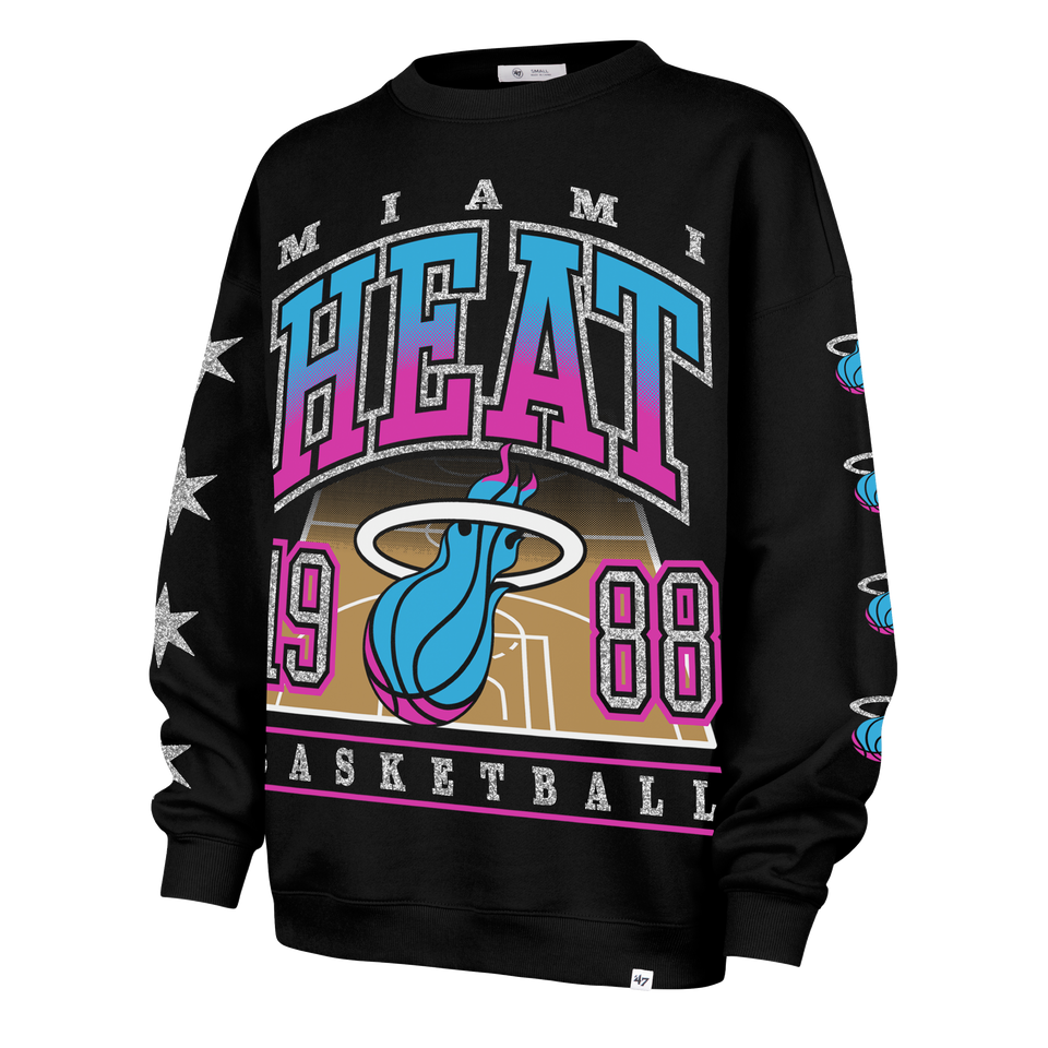 '47 Brand Miami HEAT Original Vice Nights 1988 Women's Crewneck