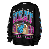 '47 Brand Miami HEAT Original Vice Nights 1988 Women's Crewneck