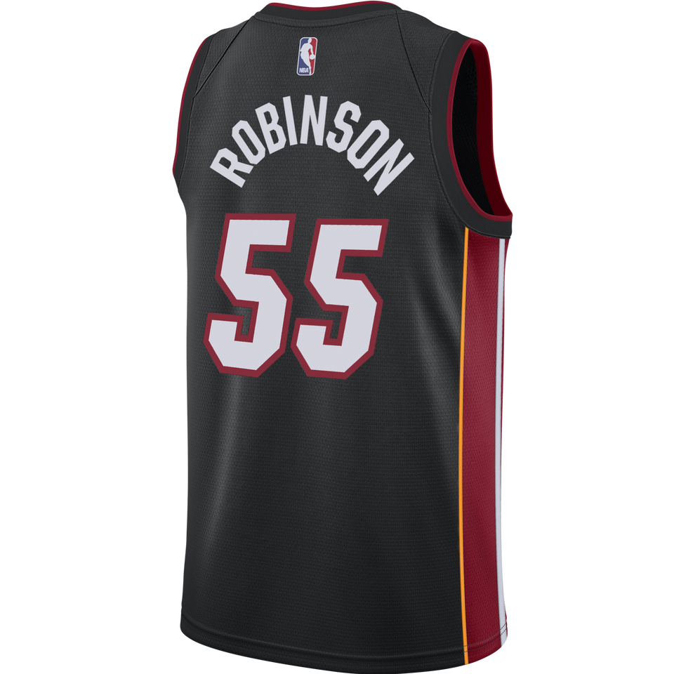 Duncan Robinson Nike Miami HEAT Icon Black Swingman Jersey