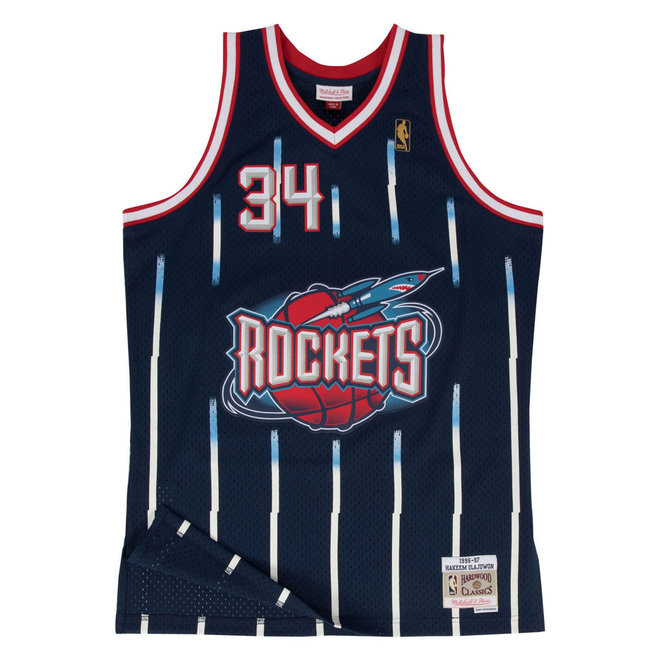 Hakeem Olajuwon Houston Rockets Hardwood Classics Throwback NBA Swingman Jersey