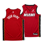 Personalized Nike Jordan Brand Miami HEAT Statement Red Swingman Youth Jersey - Summer Mashup