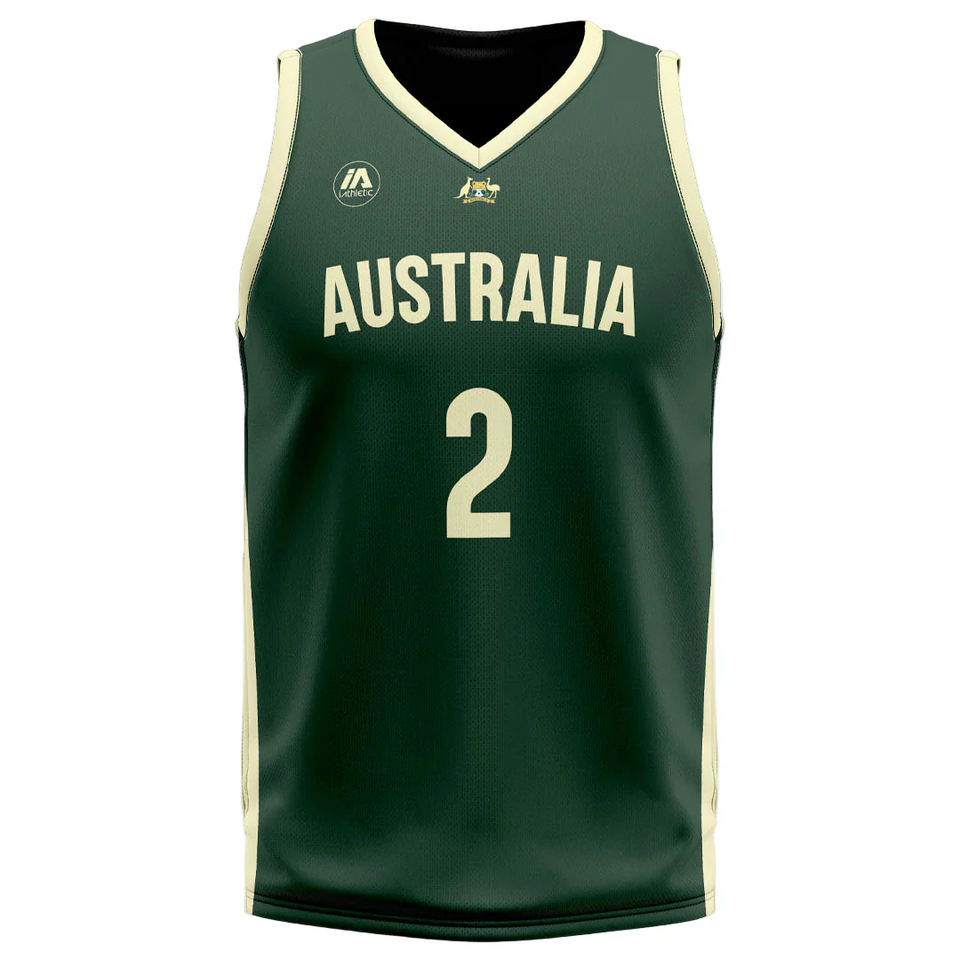 Matisse Thybulle Australian Boomers National Home Green Jersey